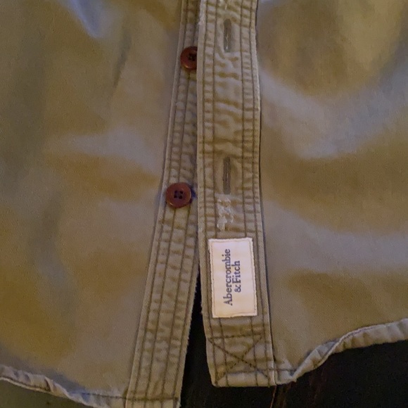 Abercrombie & Fitch Olive Green Shirt Jacket - Picture 3 of 6